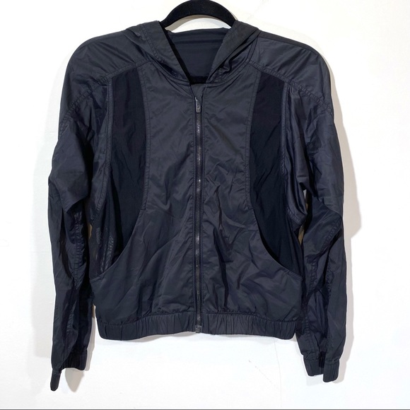 lululemon athletica Jackets & Blazers - Lululemon Before Dawn Jacket Lightweight Mesh Windbreaker Black 4